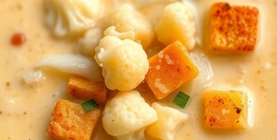Potage crémeux de chou-fleur