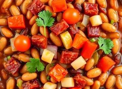 Haricots mexicains au bacon