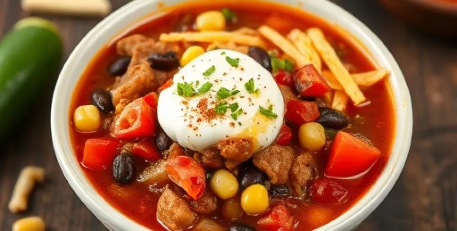 Chili de dinde aux légumes