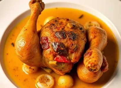 Poulet au ghee et épices