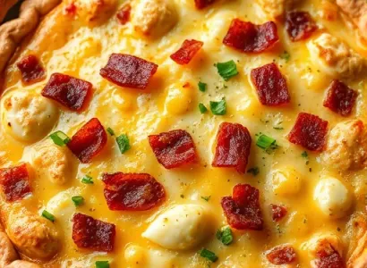 Tarte au poulet et au bacon