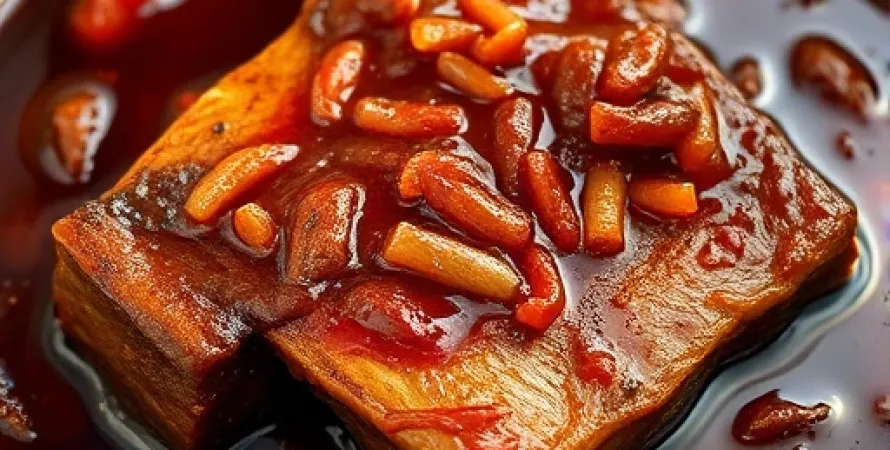 Côtes de boeuf braisées