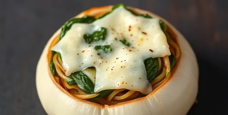Oignons farcis à la florentine