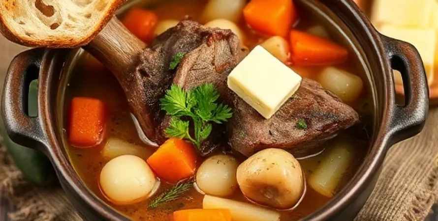 Soupe de cuisse d'agneau