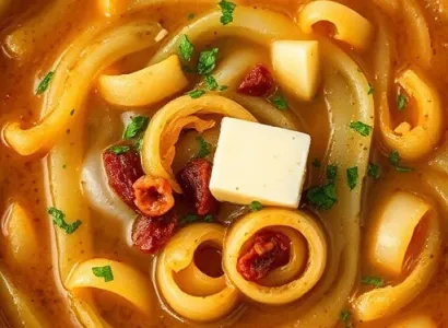 Soupe française aux oignons