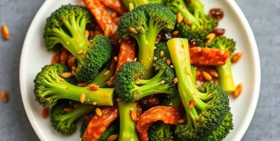 Brocolis chinois à la sauce huître