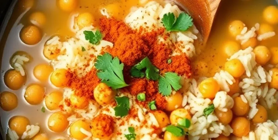 Riz au curry et pois chiches