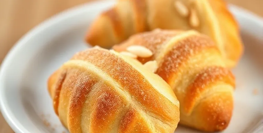 Crescents aux amandes et cannelle