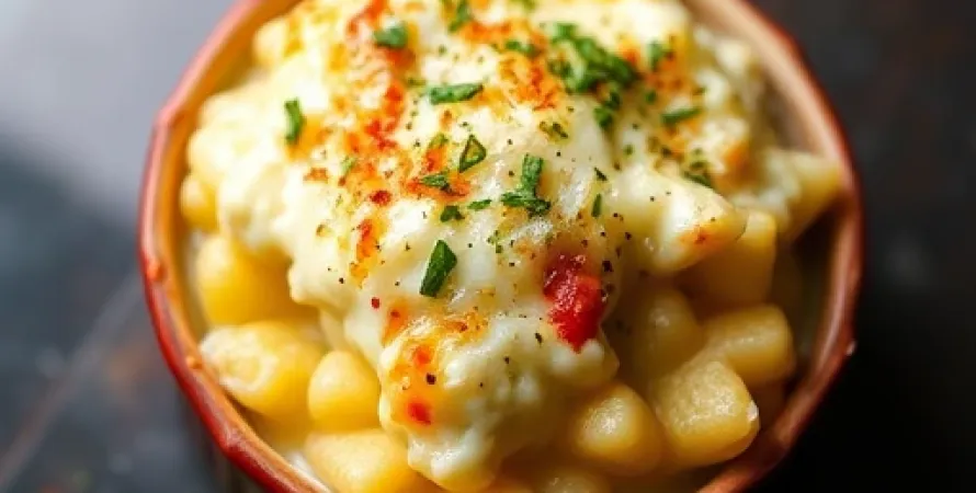 Gratin de polenta au fromage