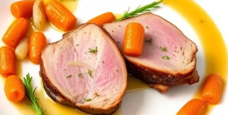 Porc aux haricots cuits