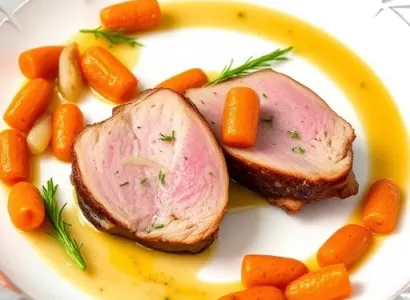 Porc aux haricots cuits
