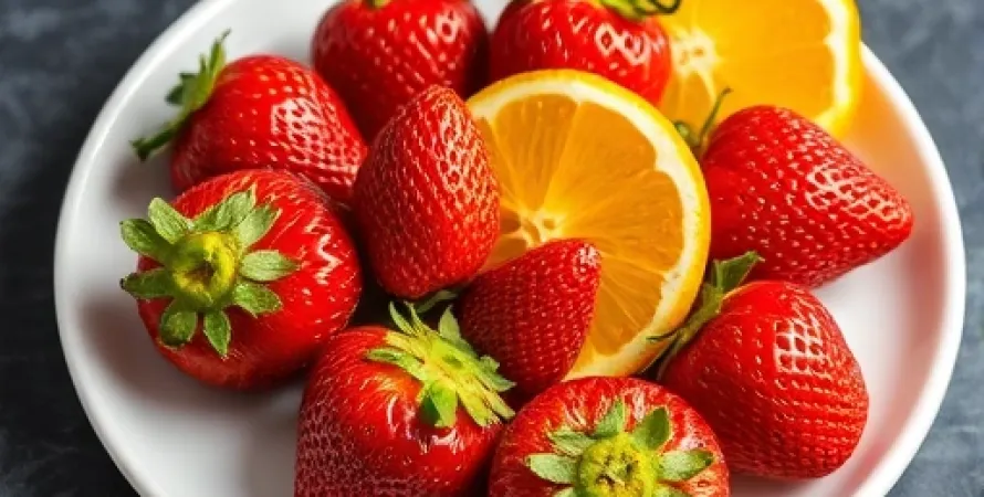 Fraises poivrées à l'orange