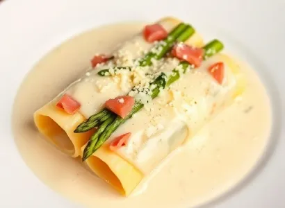 Cannelloni d'asperges fraîches