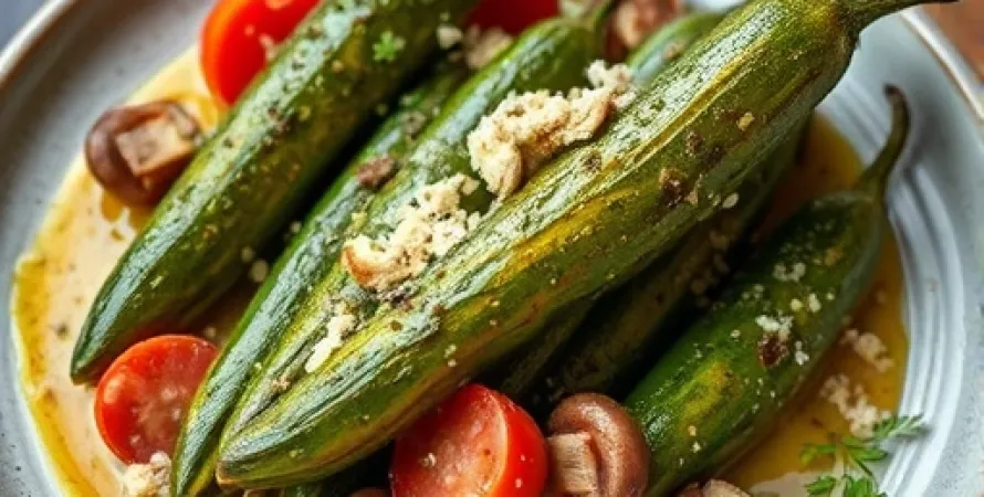 Courgettes farcies au saucisson