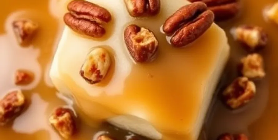 Caramels au lait évaporé et noix de pécan