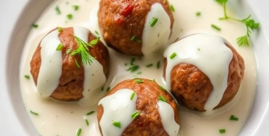 Boulettes de boeuf à la sauce aneth