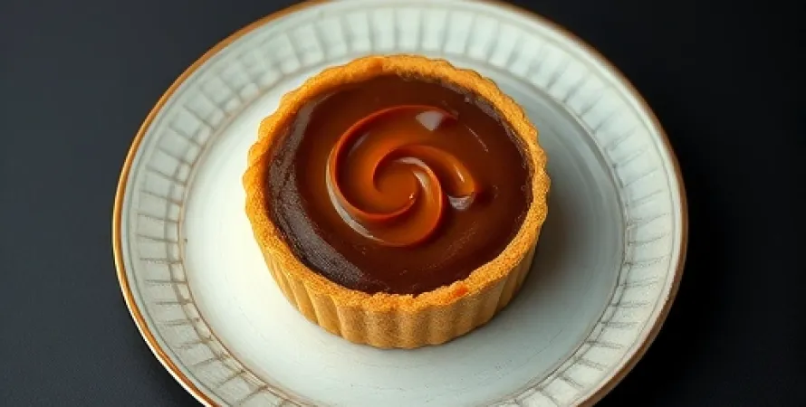 Tarte au caramel et au chocolat