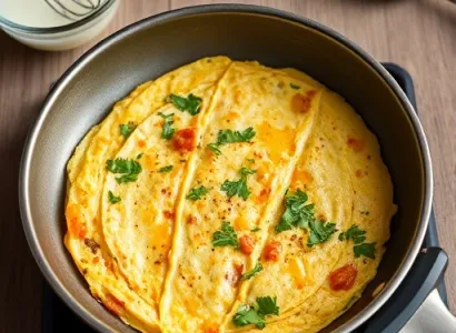 Omelette végétale