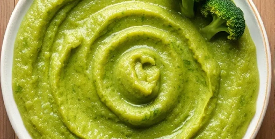 Purée d'épinards et de brocolis