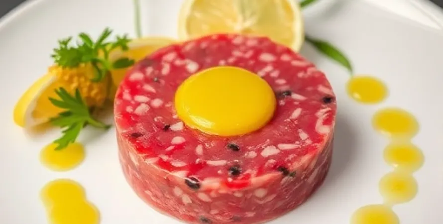 Tartare de thon au gingembre