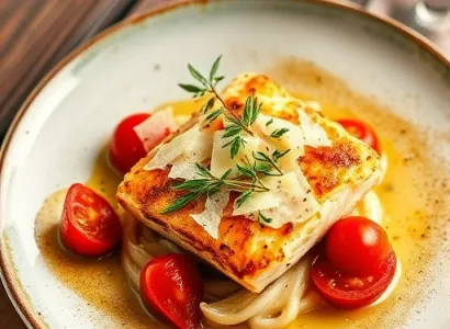 Poisson aux Tomates et Épinards