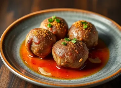 Boulettes de viande au chou rouge