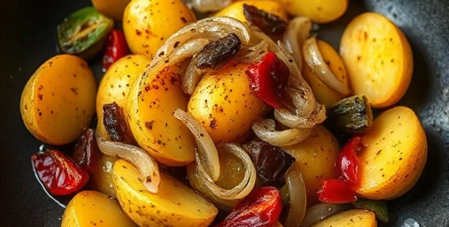Pommes de terre aux poivrons