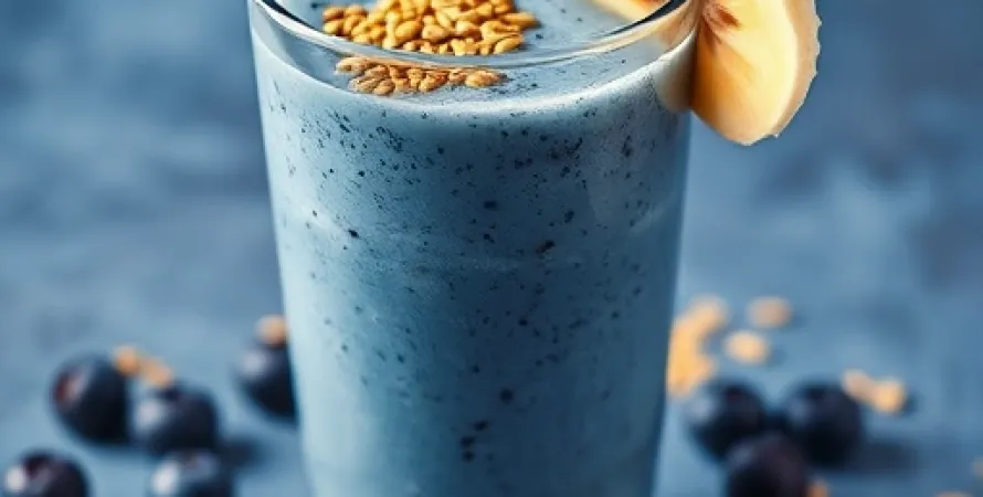 Smoothie bleu matin