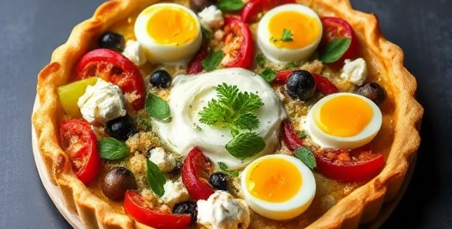 Tarte aux légumes et feta