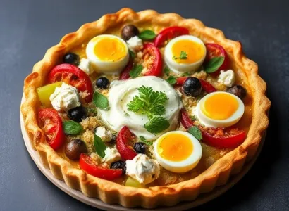 Tarte aux légumes et feta