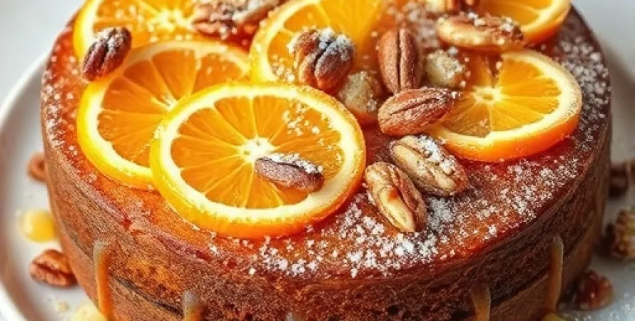 Gâteau aux tranches d'orange