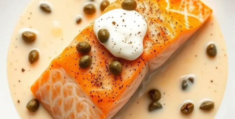 Saumon au fromage crémeux