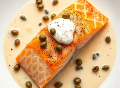 Saumon au fromage crémeux