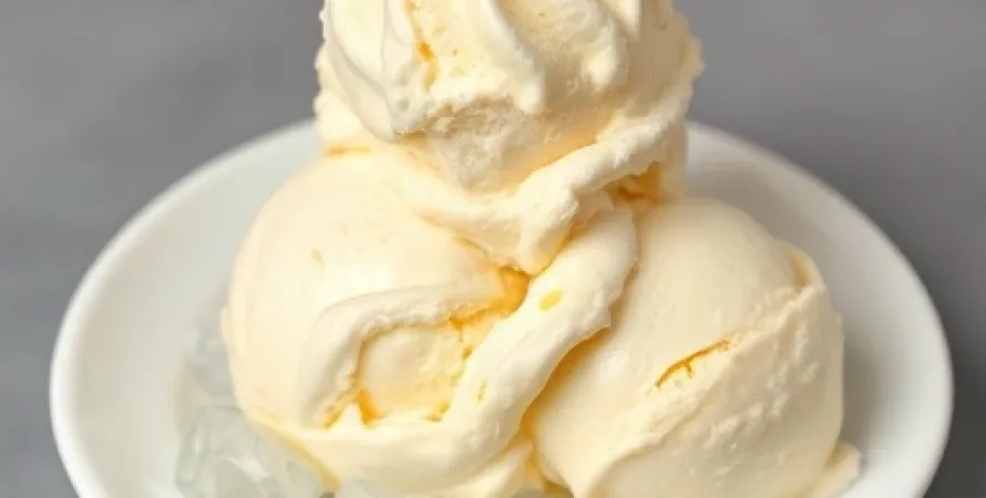 Glace faite maison sans sorbetière
