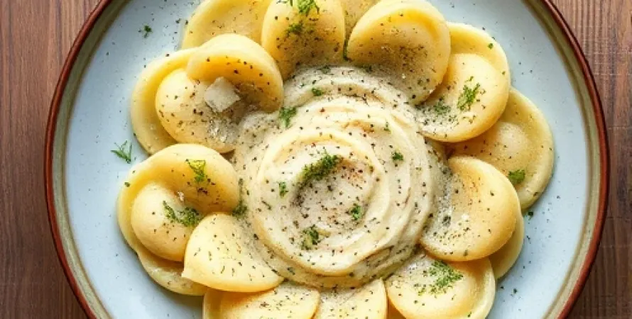Pâtes à la crème de courgettes