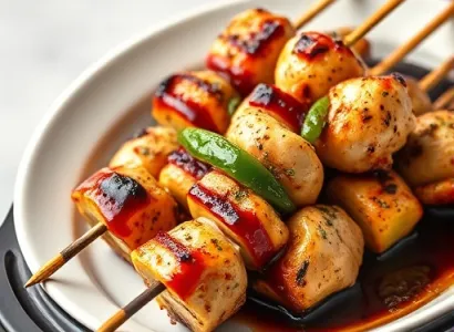 Brochettes de poulet au slow cooker
