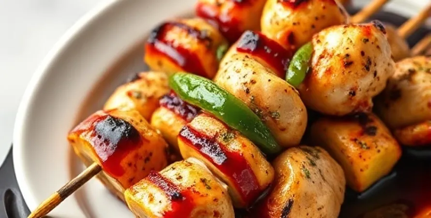 Brochettes de poulet au slow cooker