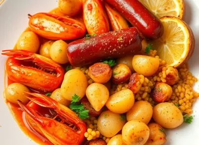 Poisson et légumes à la créole