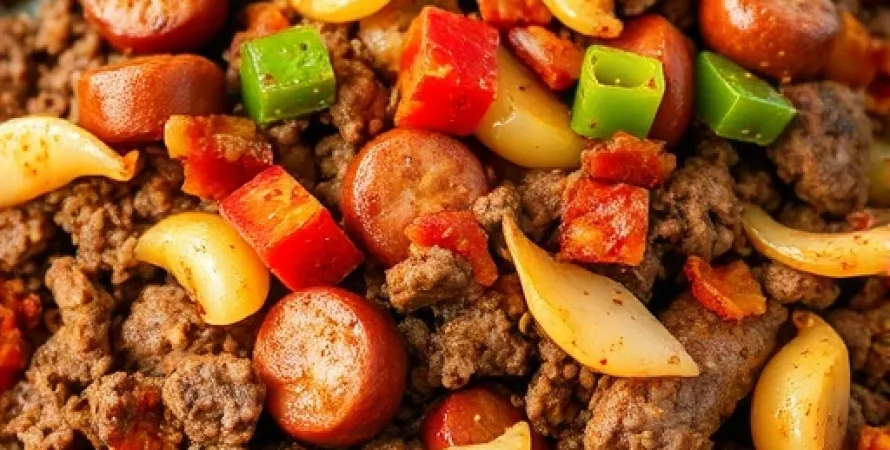 Steak haché cajun