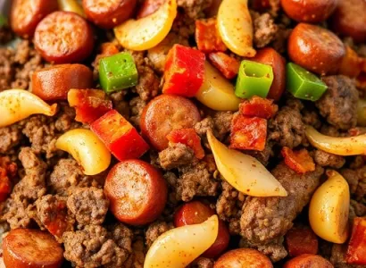 Steak haché cajun