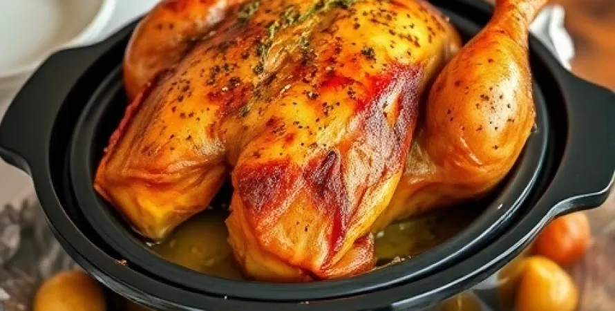 Poulet rôti au Crock-Pot