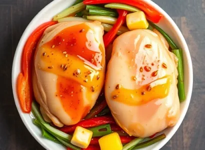 Poitrines de poulet au miel