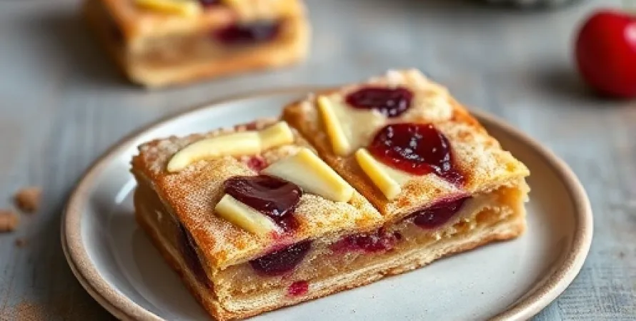 Barres de cerise et cheddar