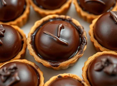 Tartes aux truffes de chocolat