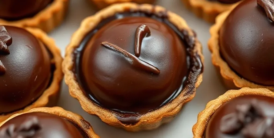 Tartes aux truffes de chocolat