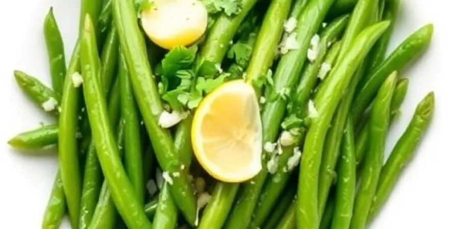 Salade de haricots verts au garlic