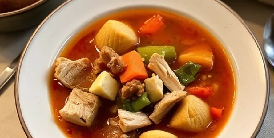 Potage de dinde aux légumes
