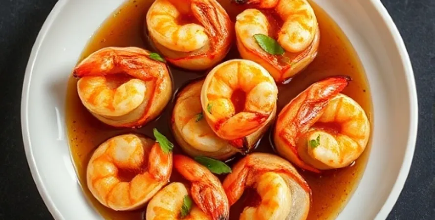 Pâtes aux crevettes bang bang