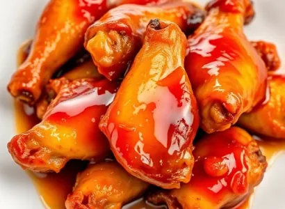 Ailes de poulet au miel et sauce asiatique