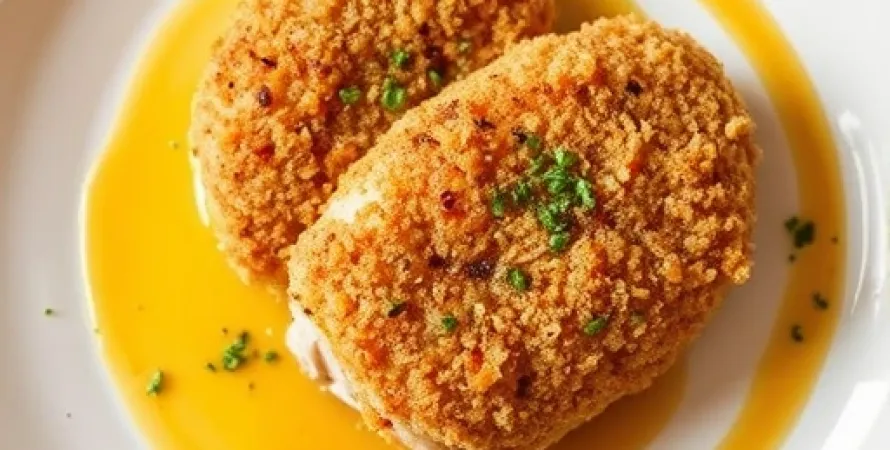 Poulet panko au miel et moutarde